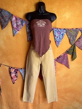 PacSun Yellow Straight Leg Women's Jeans